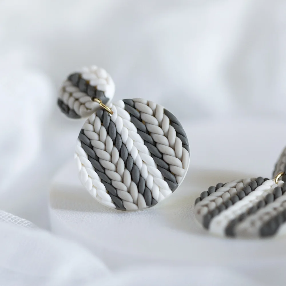 Cozy Knit Earrings - Picture 5 of 7